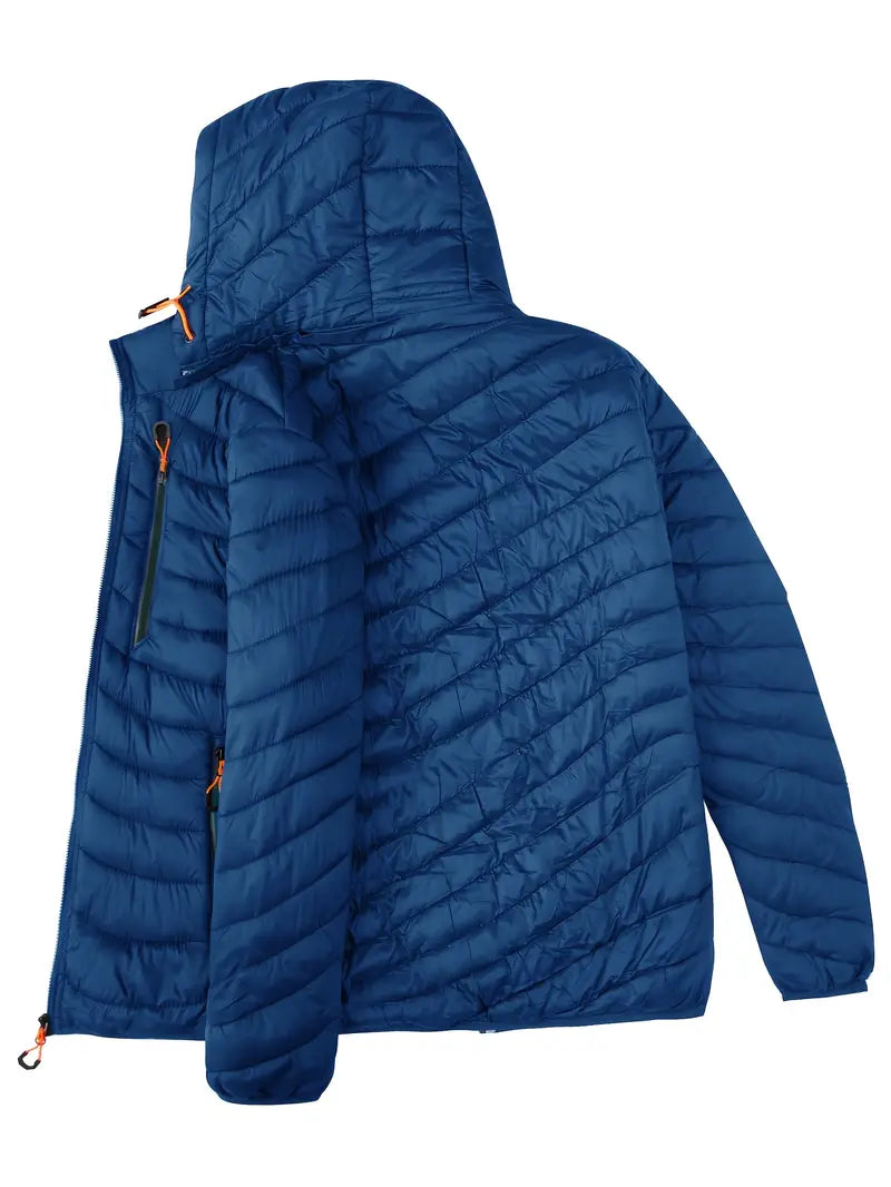 Wave Puffer Jacket - Ocean Blue