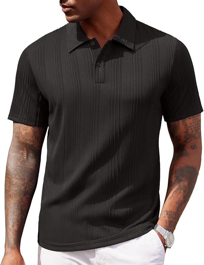 Rich Texture Polo - Black