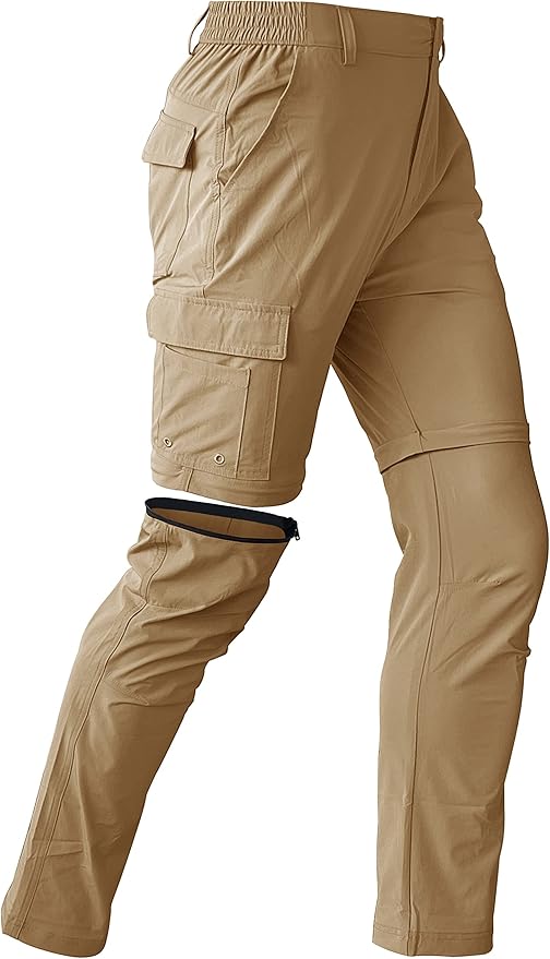 SpandexDry Golf Convertable Pants - Khaki
