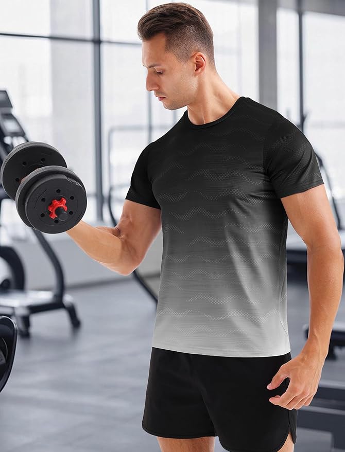 Wave Stretch Spandexdry Tshirt - Black