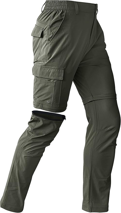 SpandexDry Woven Golf Convertable Pants - Olive