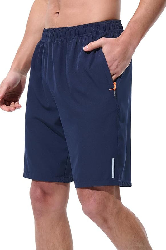 Woven Spandexdry shorts-Navy
