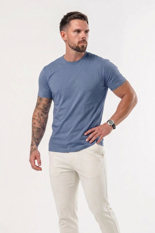 Essential Cotton T-Shirt - Storm Blue