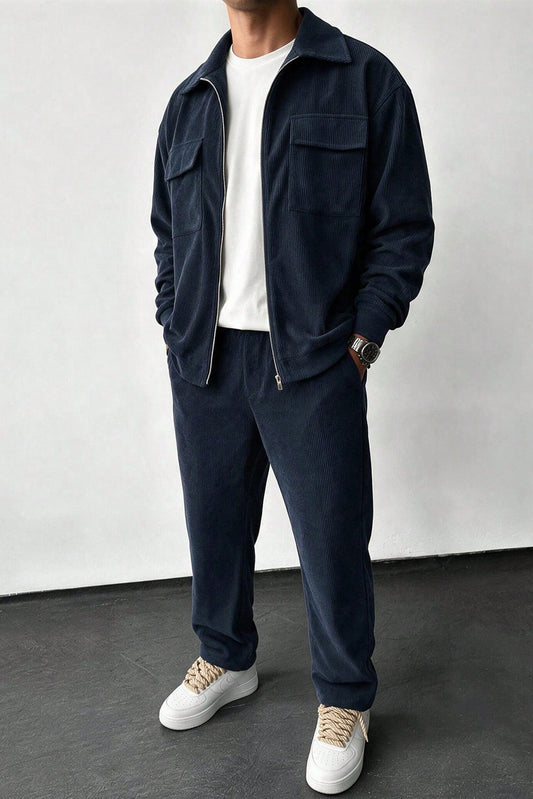 Lux Courdry Tracksuit - Navy