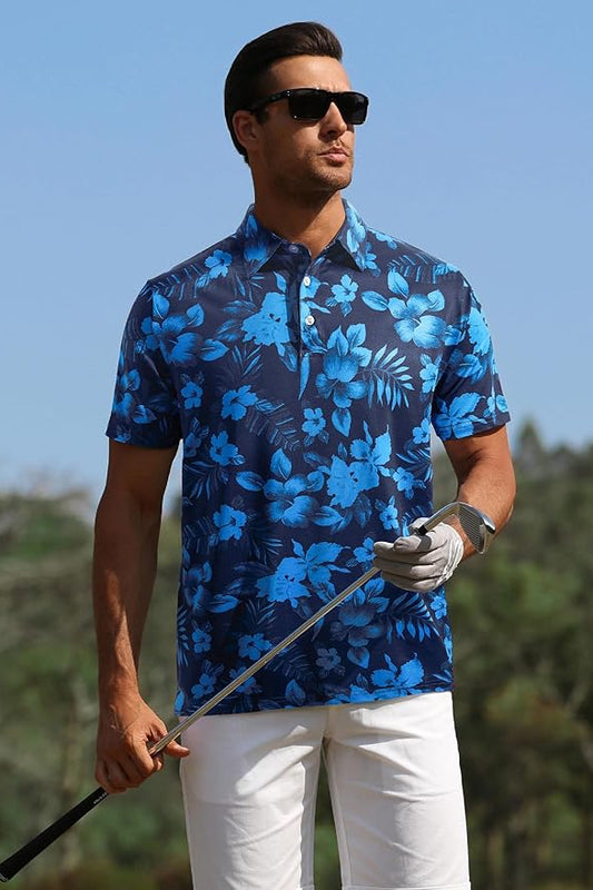 Golf Spandexdry Polo - Blue Rose