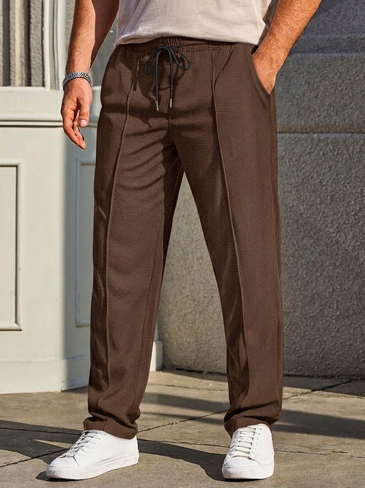 Waffle Pant Trouser - Choclate