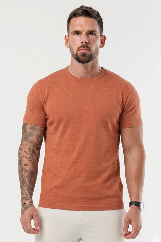 Essential Cotton T-Shirt - Peach