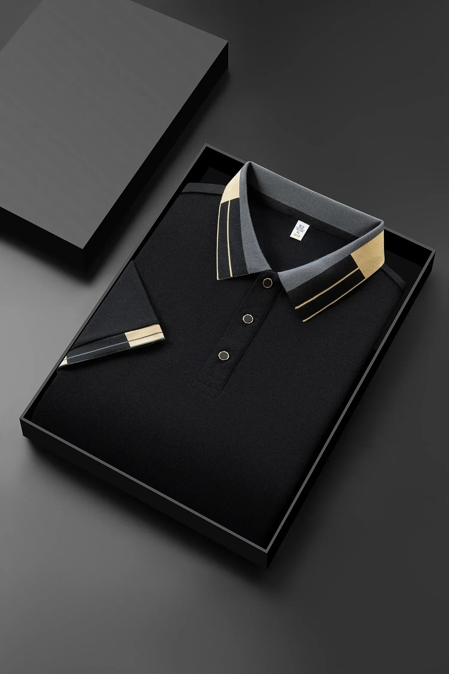 Beckham Cotton Polo - Black