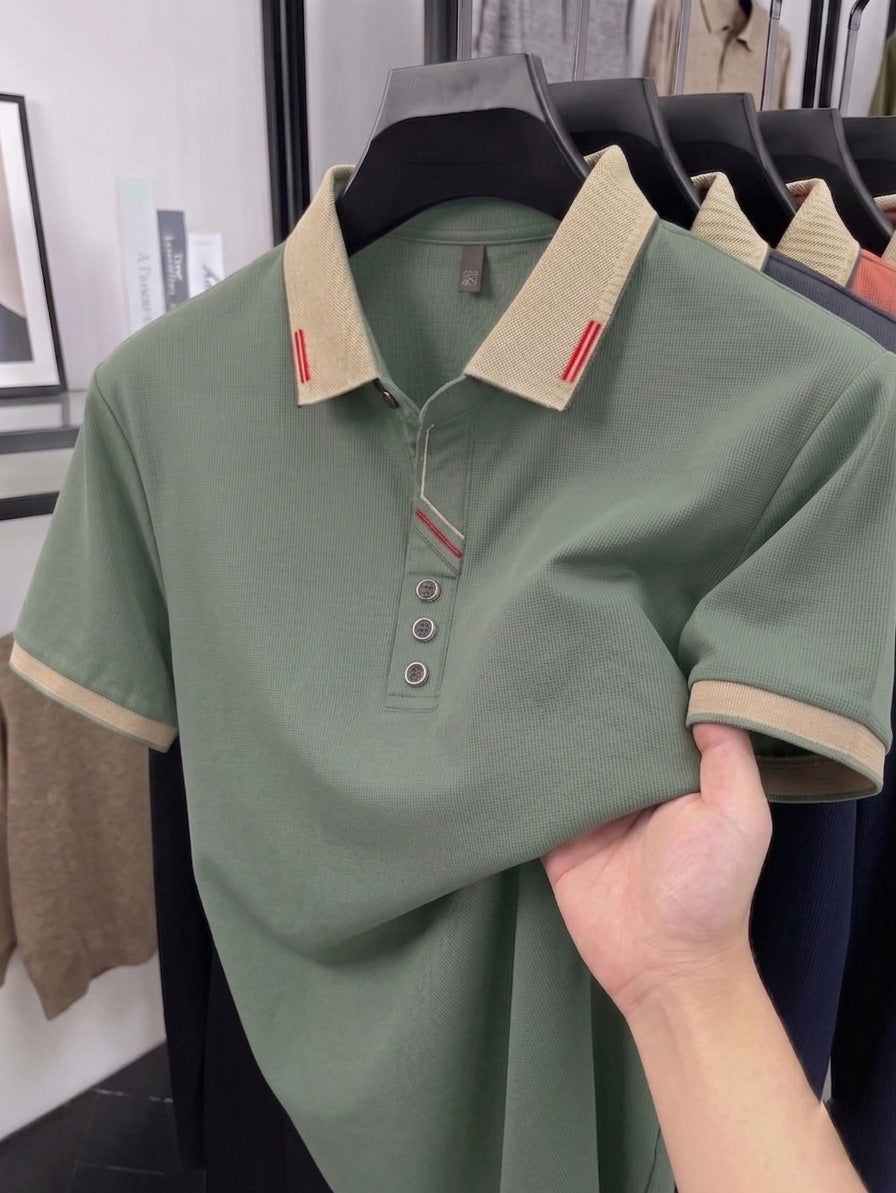 Paris Cotton Polo -  Fair Green
