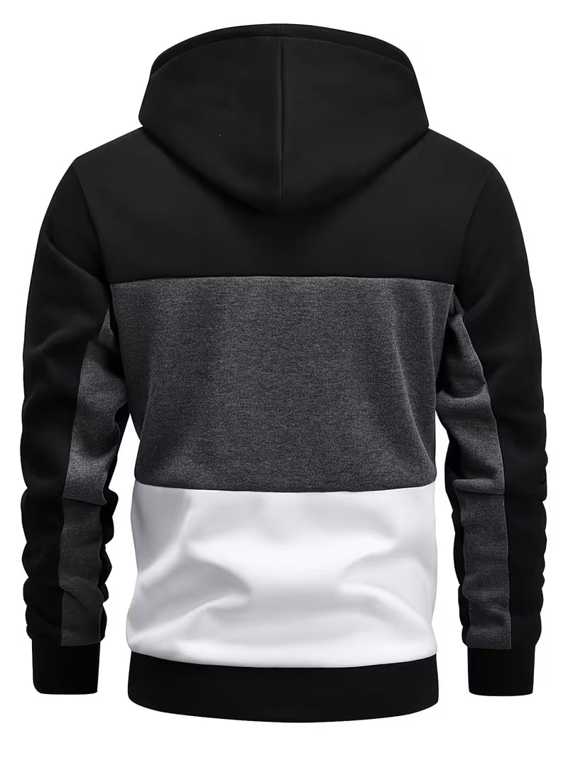 Colorblock hoodie - Black
