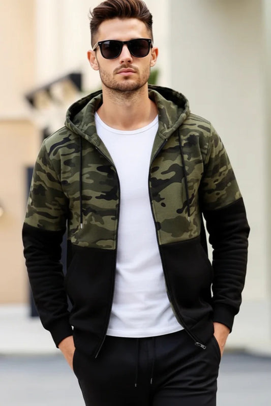 Urban Camo Spandexdry Hoodie - Black