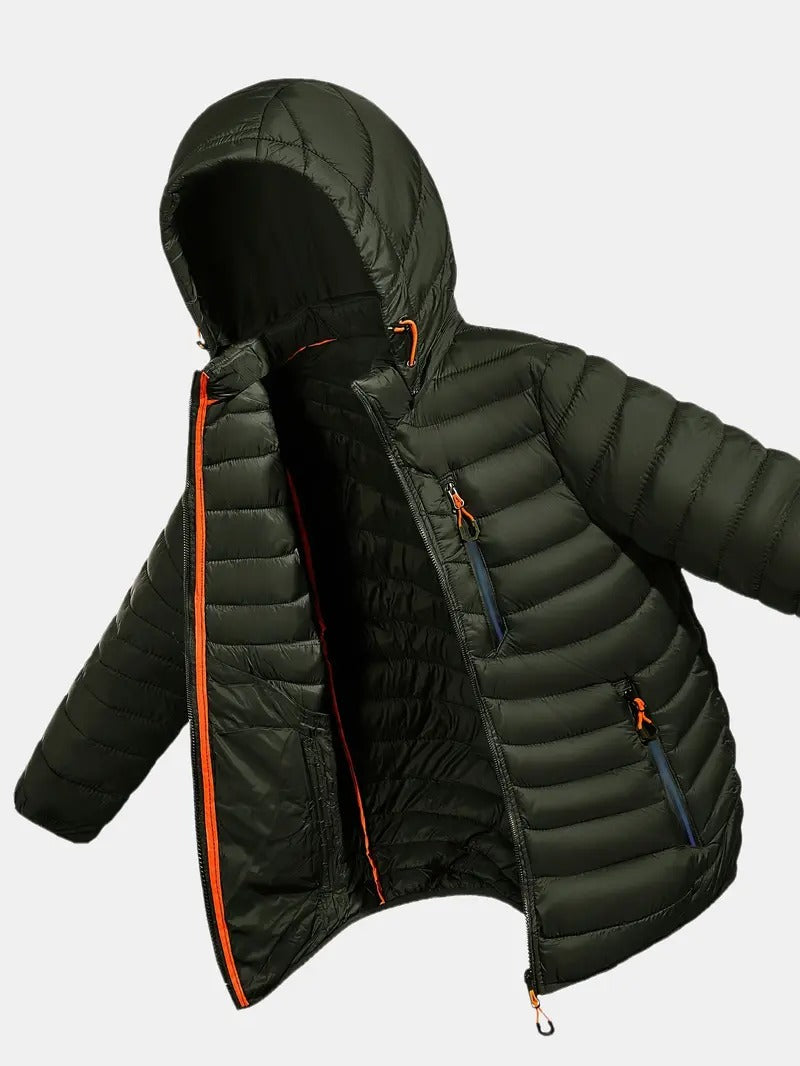 Wave Puffer Jacket - Olive