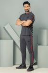 Sonar Polo Cotton Tracksuit - Solid Grey