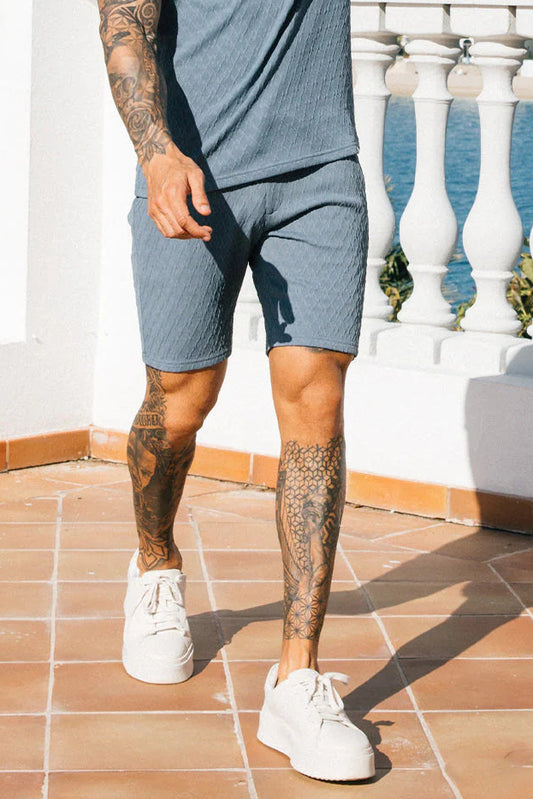 Cabo Textured Shorts - Ash Green