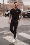 Core Polo Cotton Tracksuit - Black