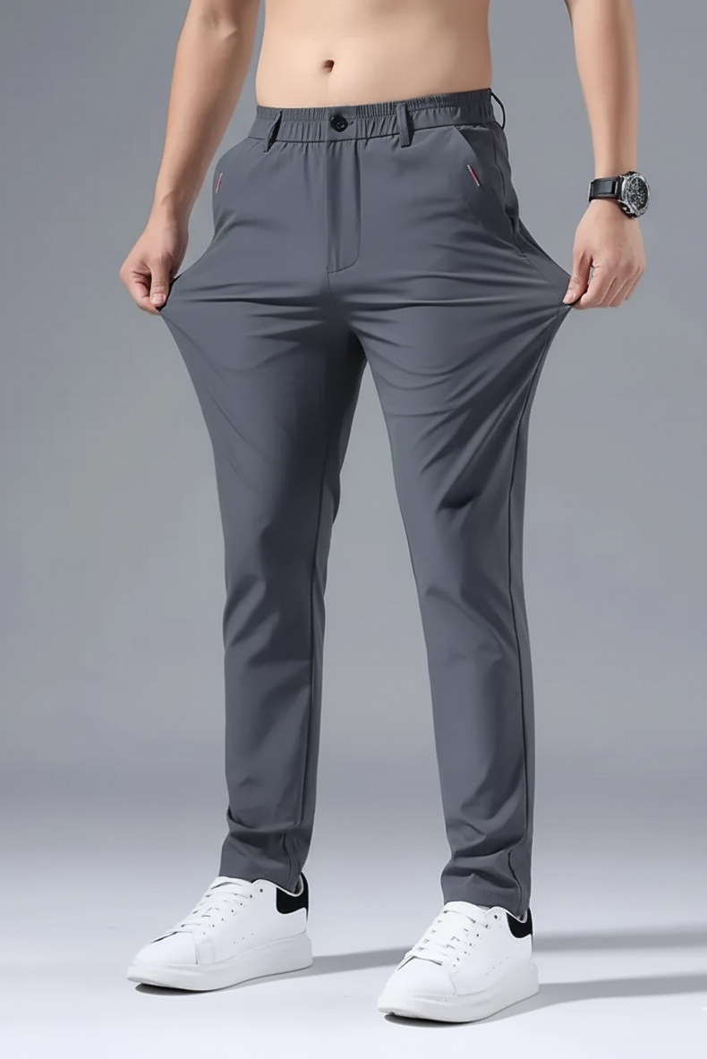 Hook  EasyFlex Spandexdry Pant with Button - Charcoal