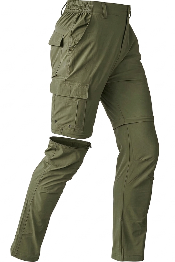 SpandexDry Woven Golf Convertable Pants - Olive