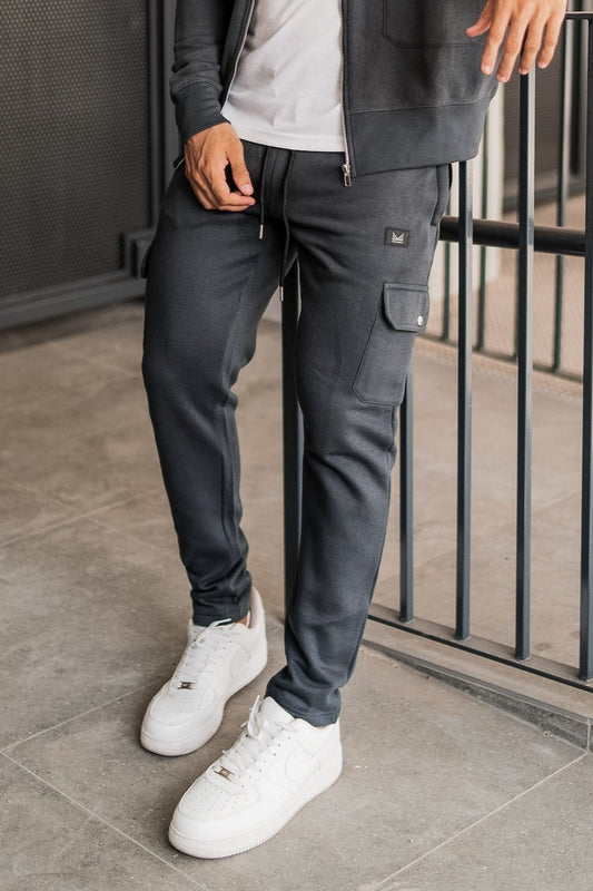 paris Cargo  Cotton  trouser - Solid Grey