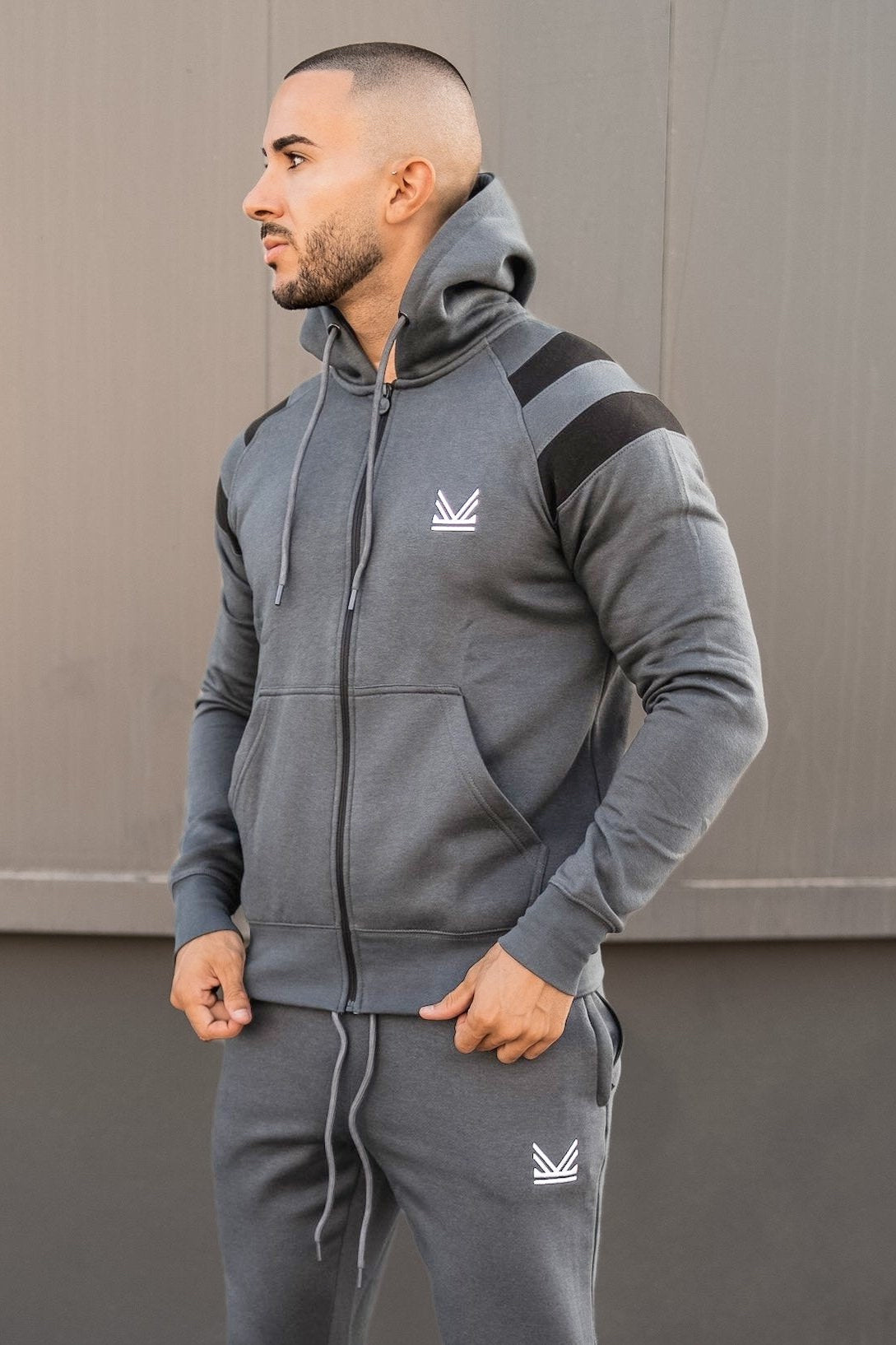 Neves Cotton Tracksuit  - Silver