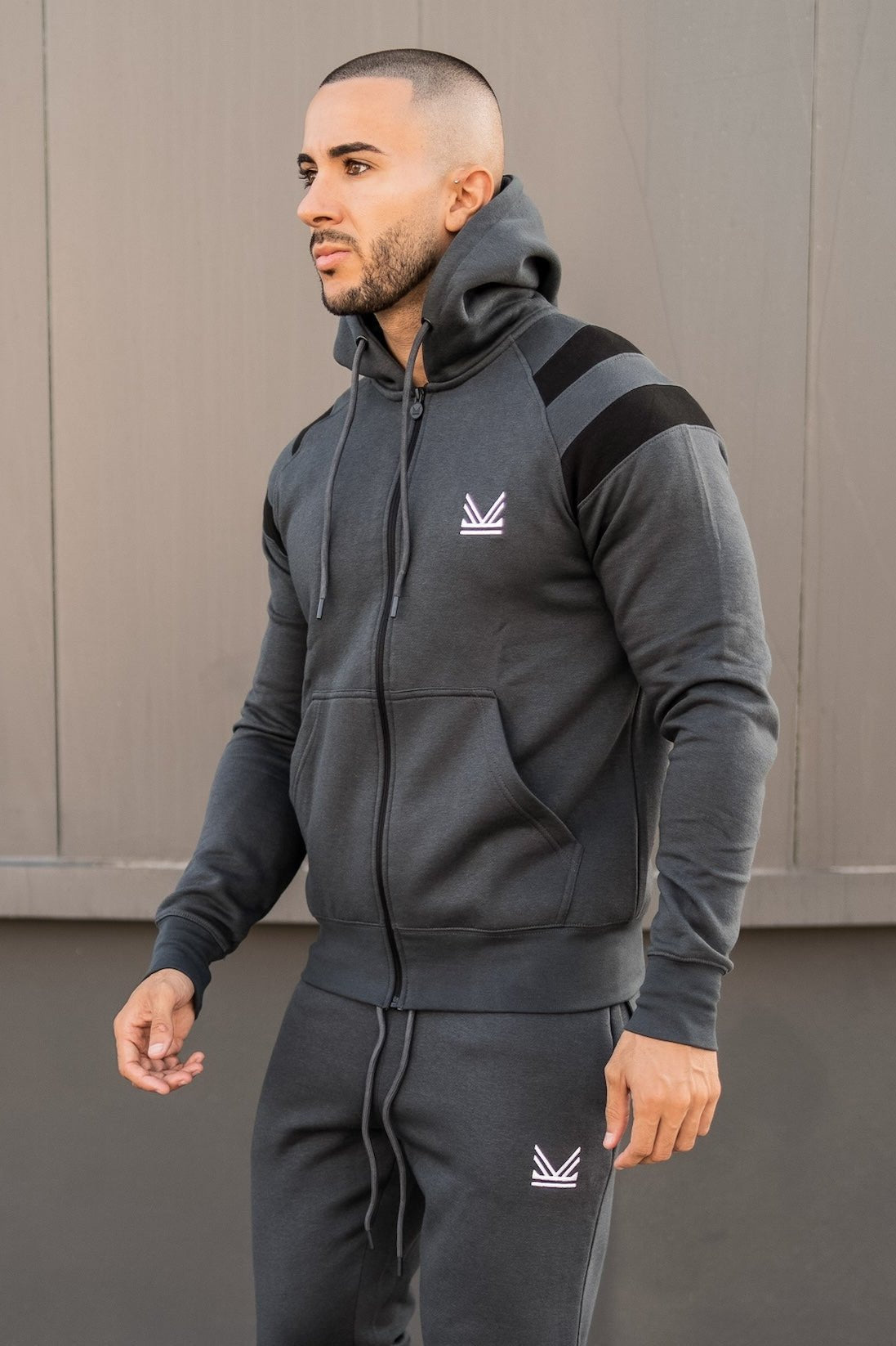 Neves Cotton Hoodie - Dark Grey