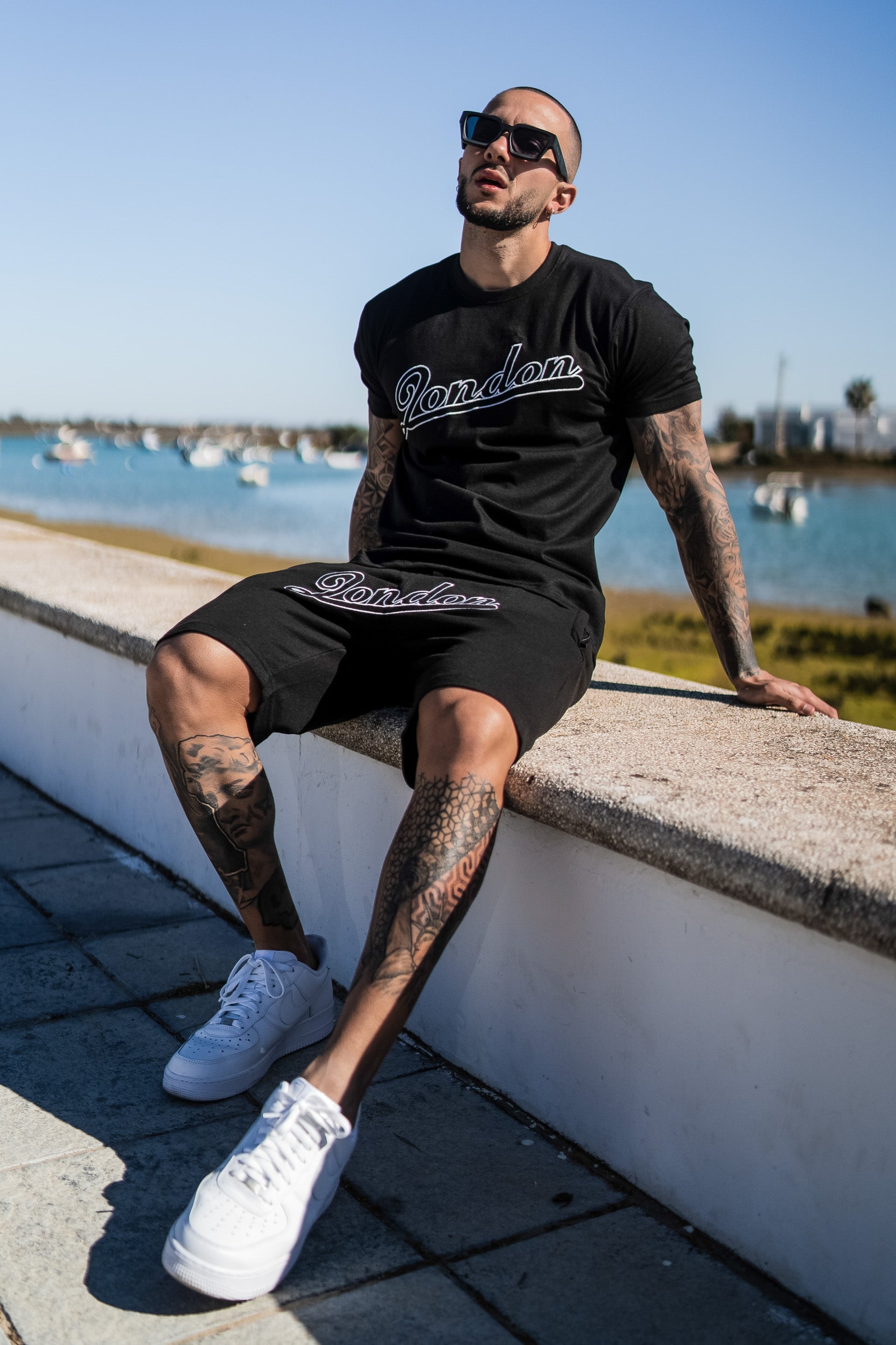 London Streetwear Twinset Cotton  - Black