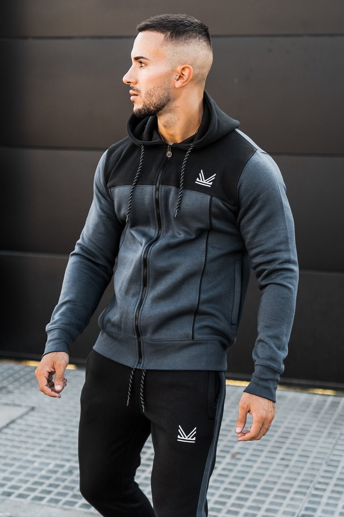 Fundamental  Cotton  Hoodie - Grey