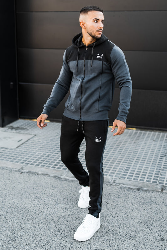 Fundamental Cotton Tracksuit - Grey