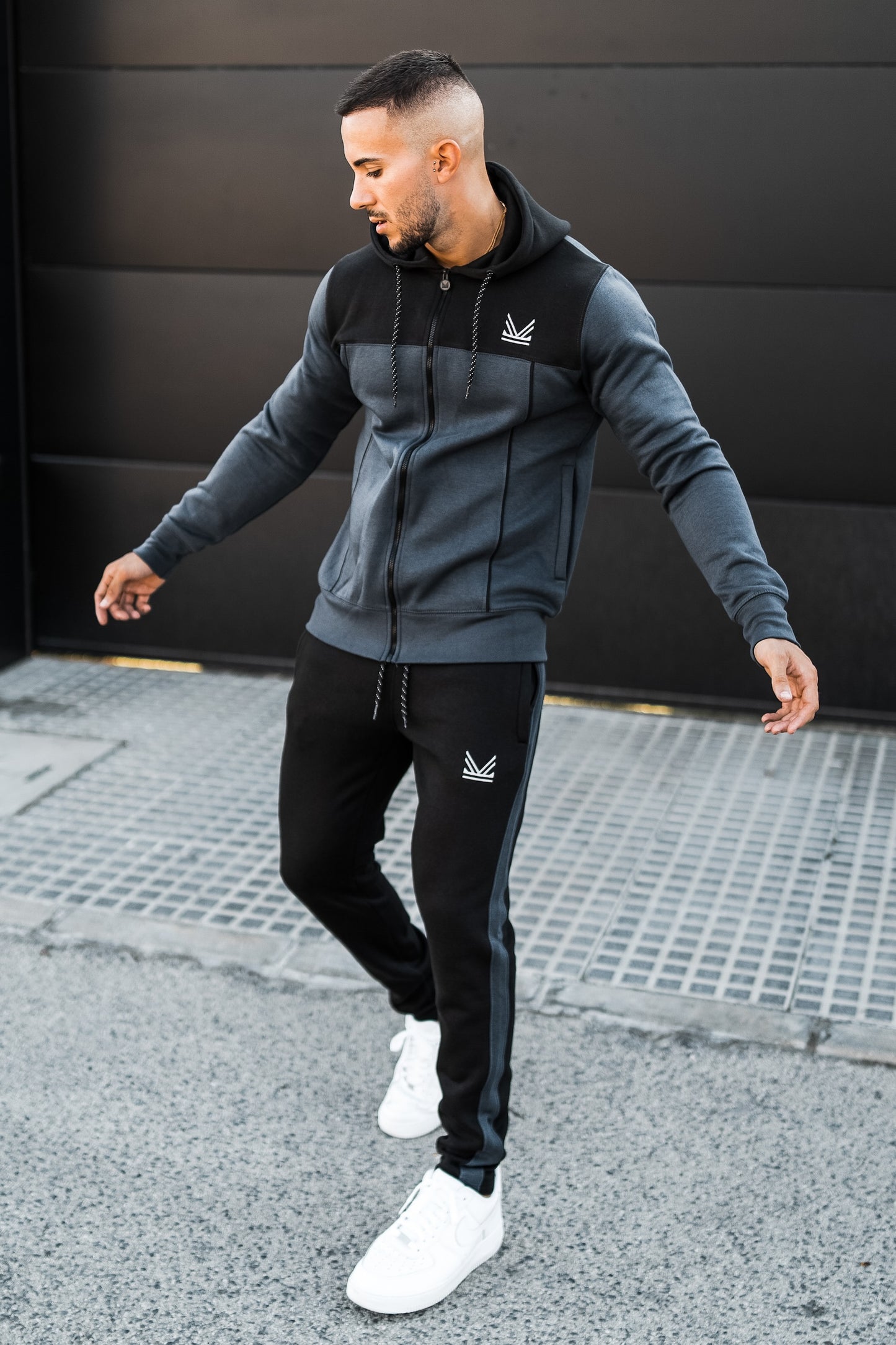 Fundamental Cotton Tracksuit - Grey