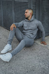 Embossed Cotton Tracksuit - Silver