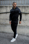 Linear Cotton Tracksuit - Grey