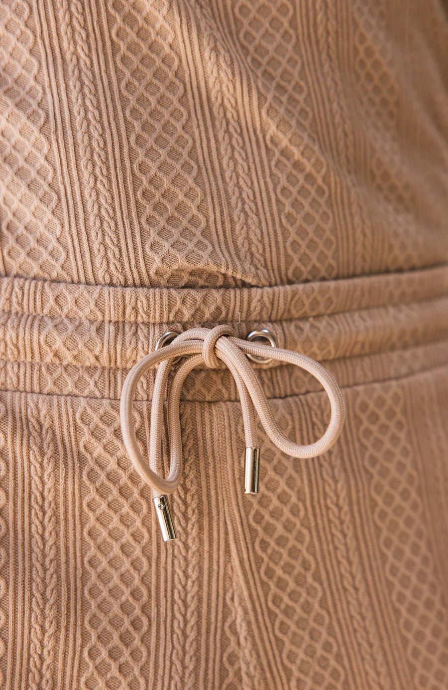 Monaco Snake Textured Shorts - Cream