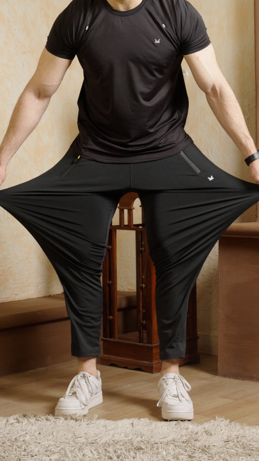 Straight Fit Spandexdry Trouser - Black