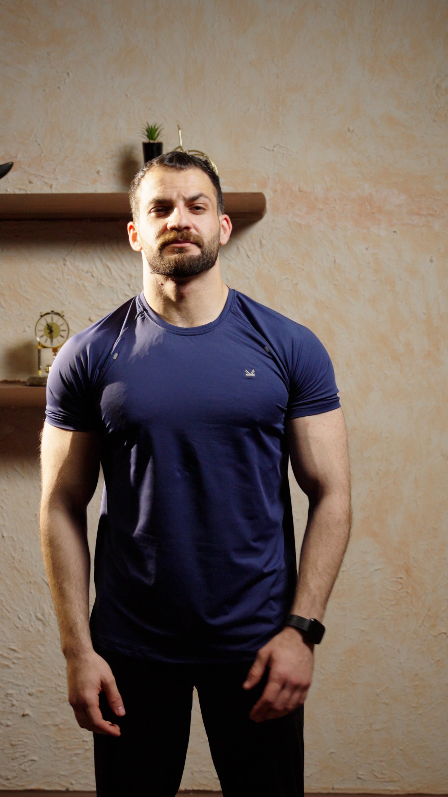 Minimal Spandexdry T-Shirts - Navy