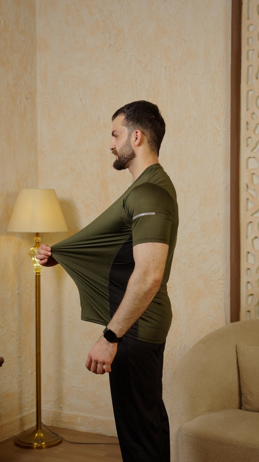 Bold Flex SpandexDry T-Shirts - Olive