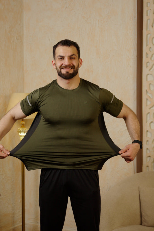 Bold Flex SpandexDry T-Shirts - Olive