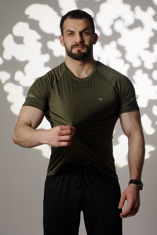 Bolt Spandexdry T-Shirts - Olive