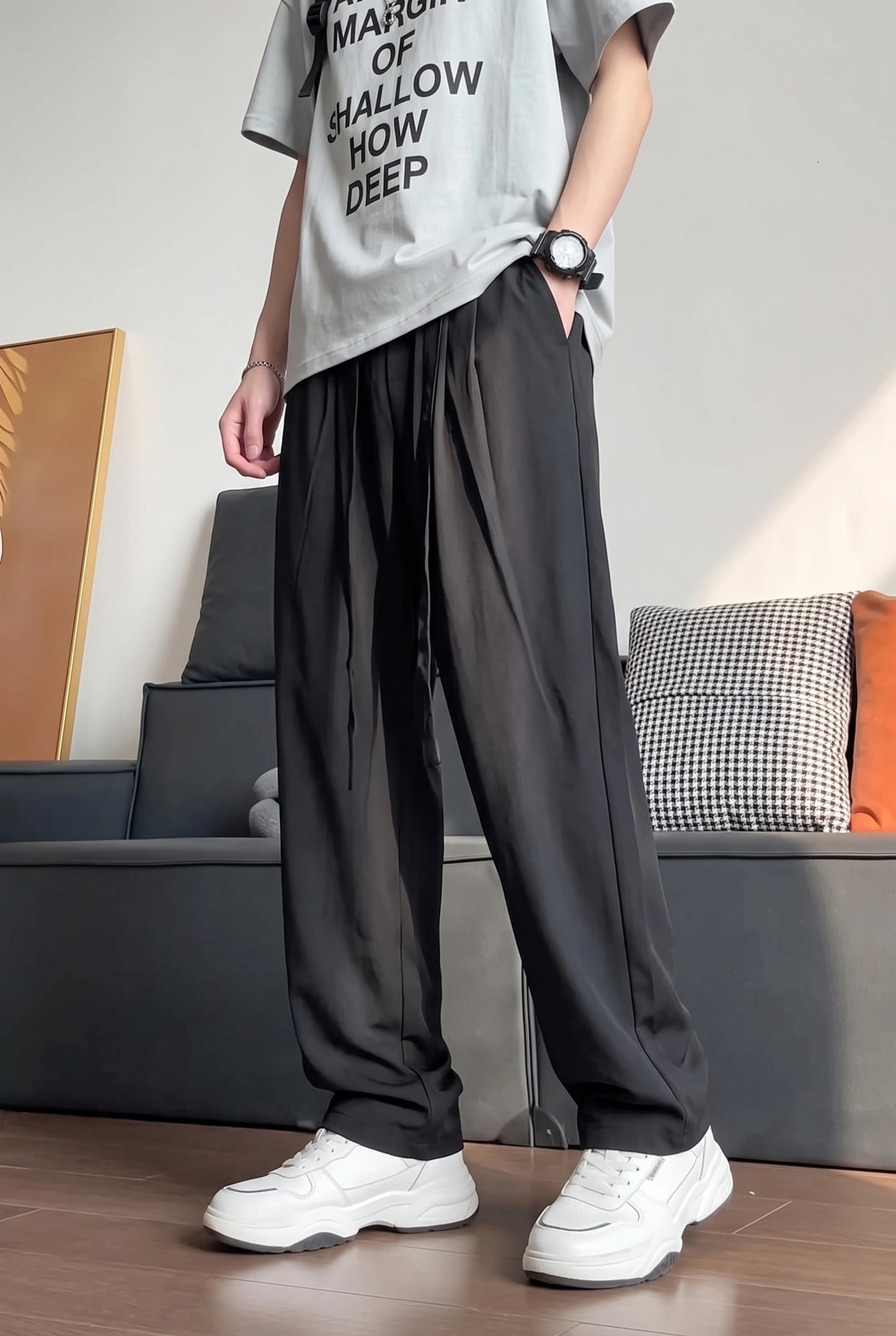 Vogue Wide Leg Trouser - Black