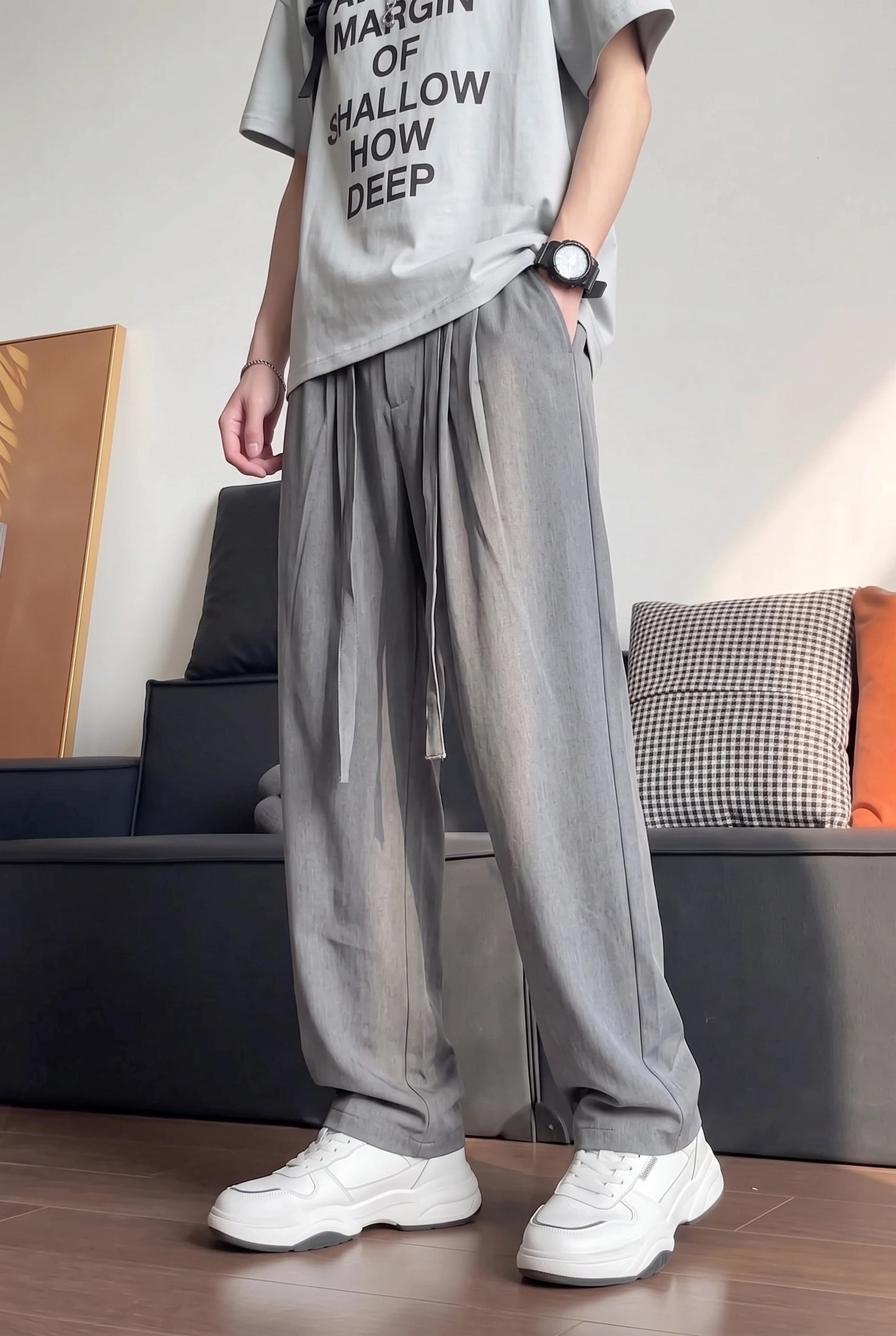 Vogue Wide Leg Trouser - Grey