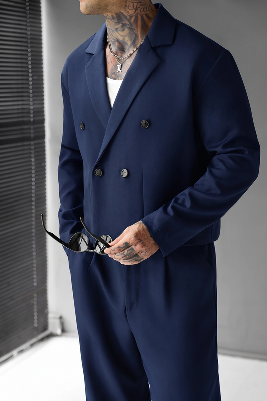 Double Press Tracksuit - Dark Navy