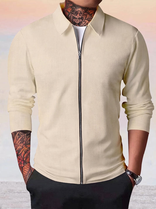 Waffle Jacket - Cream