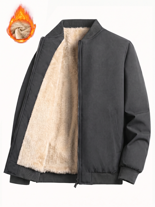 Grey Bomber Twill Double Insulation jacket