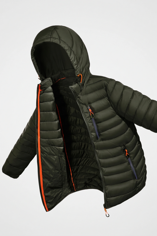 Wave Puffer Jacket - Olive