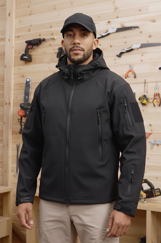Tactical Softshell Imported Jecket - Black