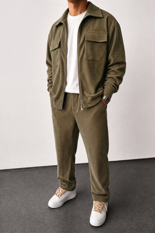 Lux Courdry Tracksuit -  camel