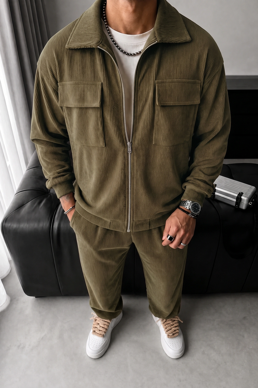 Lux Courdry Tracksuit -  camel