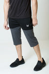 3/4 Quarter Shorts - Black/Charcoal