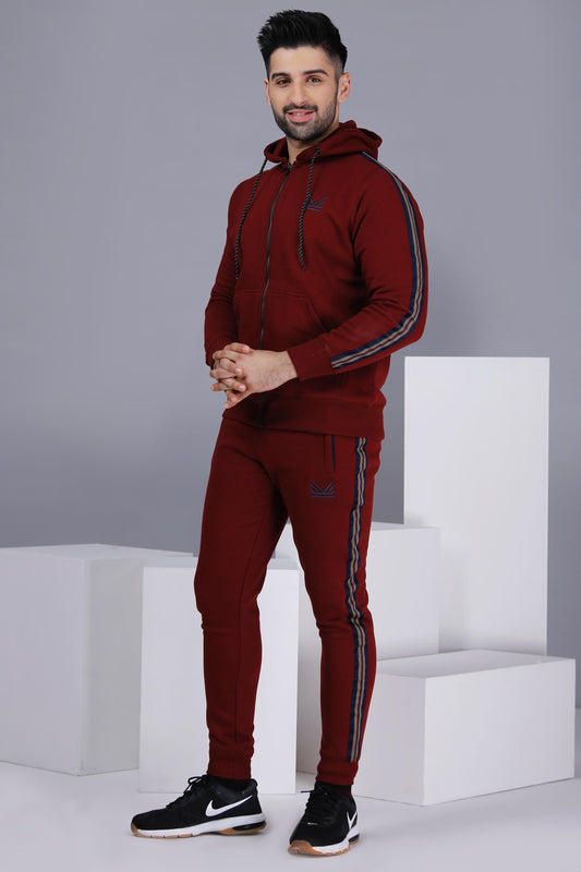 Milano Cotton Tracksuit - Wine