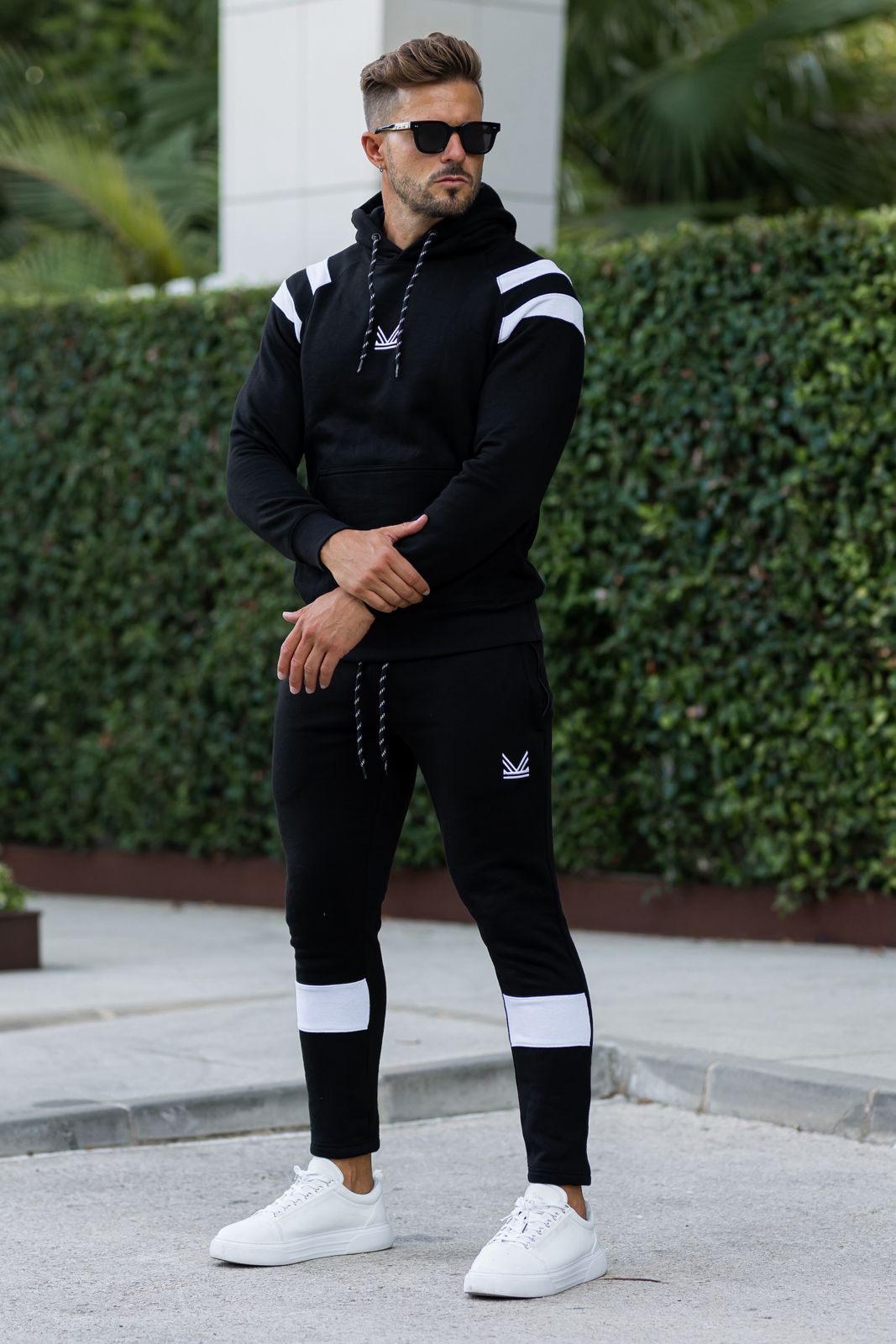 American Cotton Tracksuit - Black