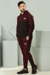 Gothic  Cotton Trouser - Burgundy