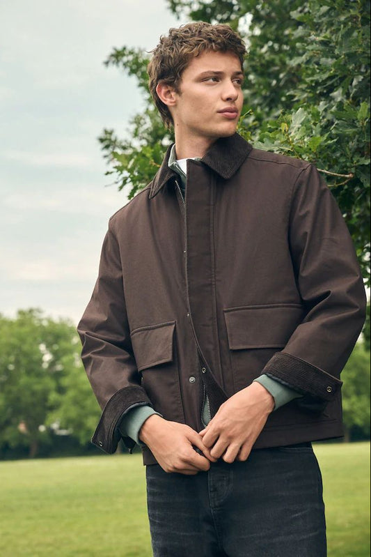 Waxed Imported Jacket - Chocolate